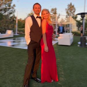 Reformation Barletta Dress (cherry red)